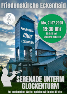 Plakat für die Posaunenchorserenade