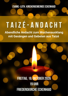 Plakat der Taizé-Andacht