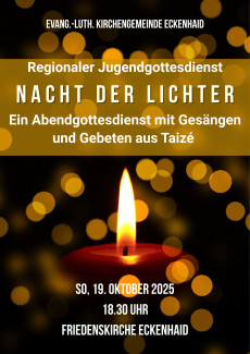 Plakat für Nacht der Lichter in Eckenhaid
