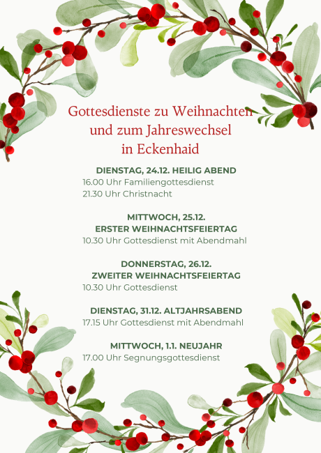 Weihnachtsgottesdienste